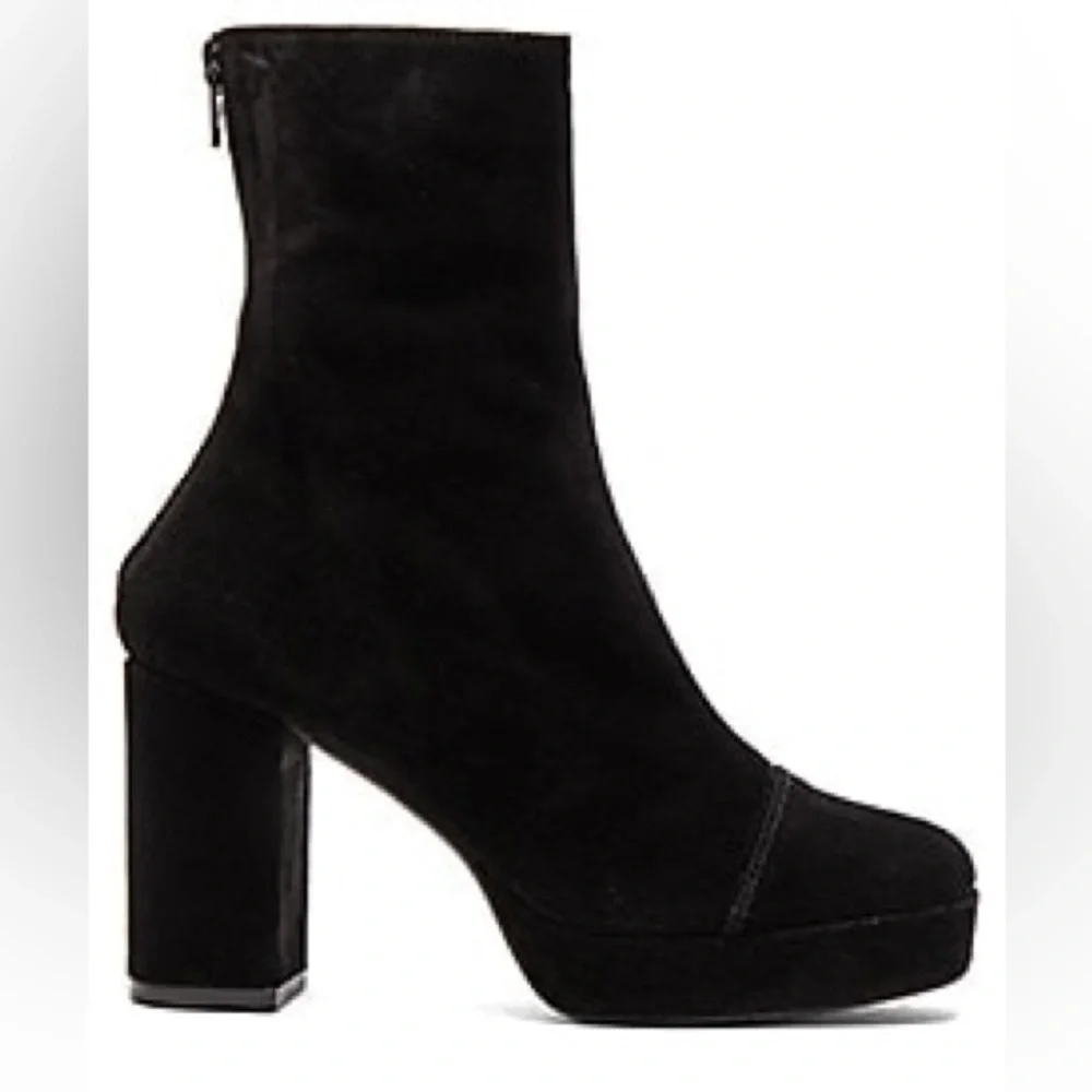 Vintage Free People day for night Platform Suede Boots size 37
